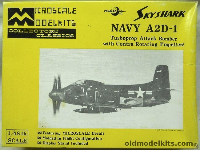 Microscale 1/48 Douglas A2D-1 Skyshark, MS4-1 plastic model kit